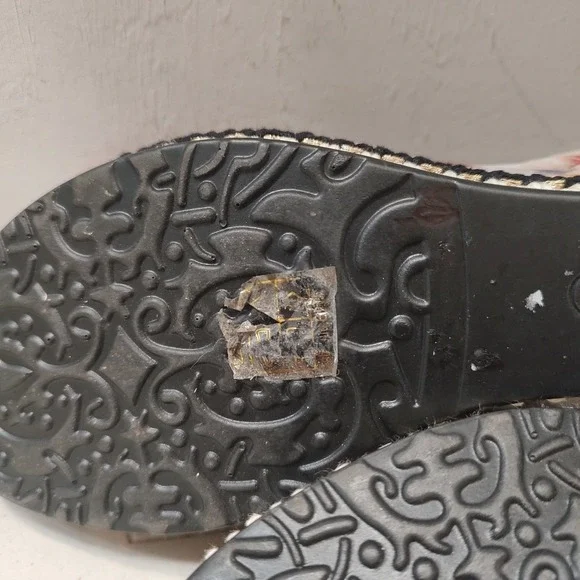 L'Artiste Women Blissful BGEM Leather Strappy Wedge Sandal US 6 6.5 EU 37 Floral - Picture 9 of 11